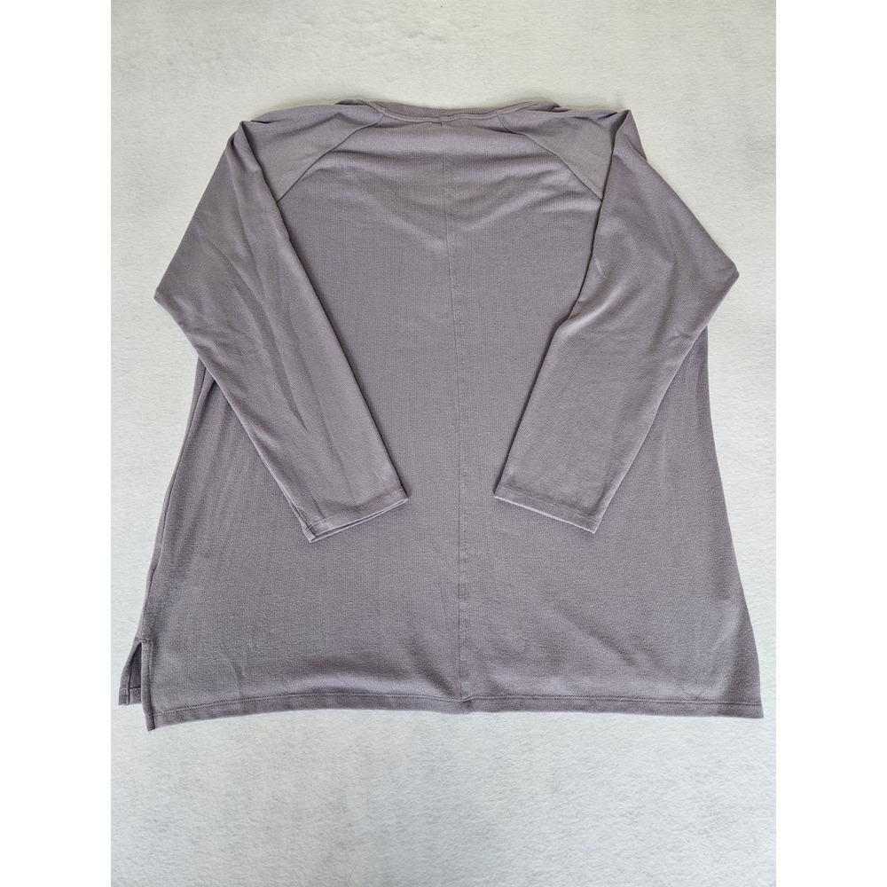 Banana Republic Womens Sz XXL Purple Knit Long Sleeve Tunic Minimalist Classic - Picture 4 of 8